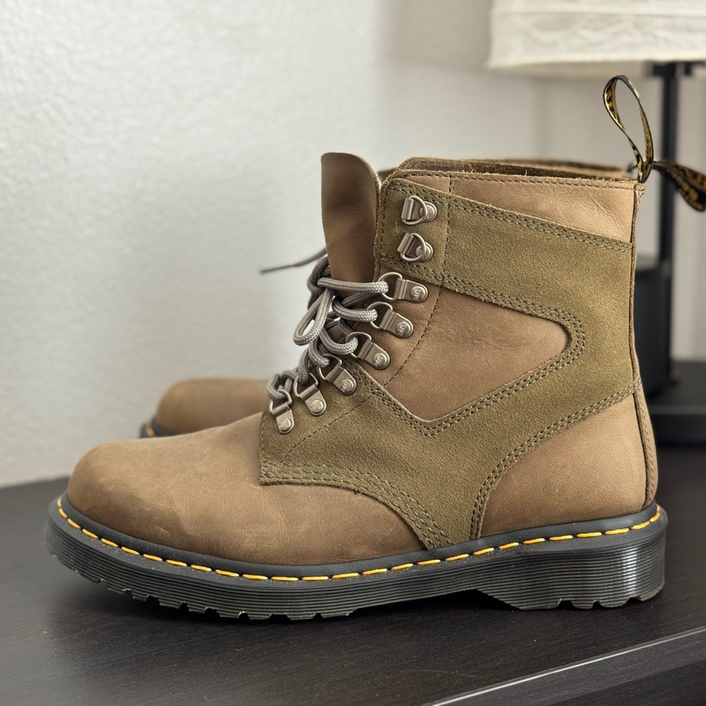 Dr. Martens 1460 Pascal Leather & Suede Lace Up Boots